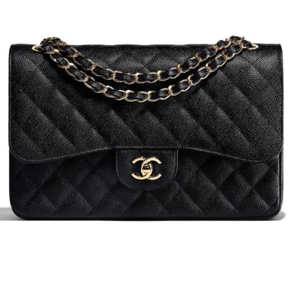 Chanel jumbo caviar classic double flap silver - Picture 2 of 13